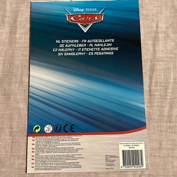 Cars the Movie Lightning McQueen Kachow Stickers HUGE GLITTER STICKERS NEW - Picture 10 of 15